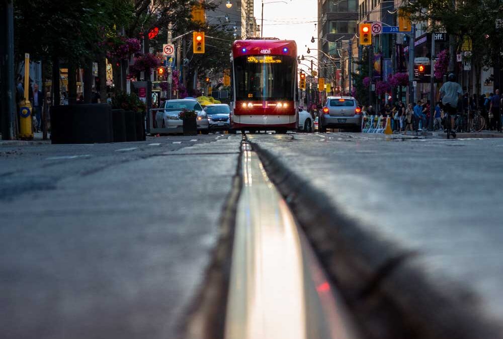 Iconic Toronto Streetcars Move the City