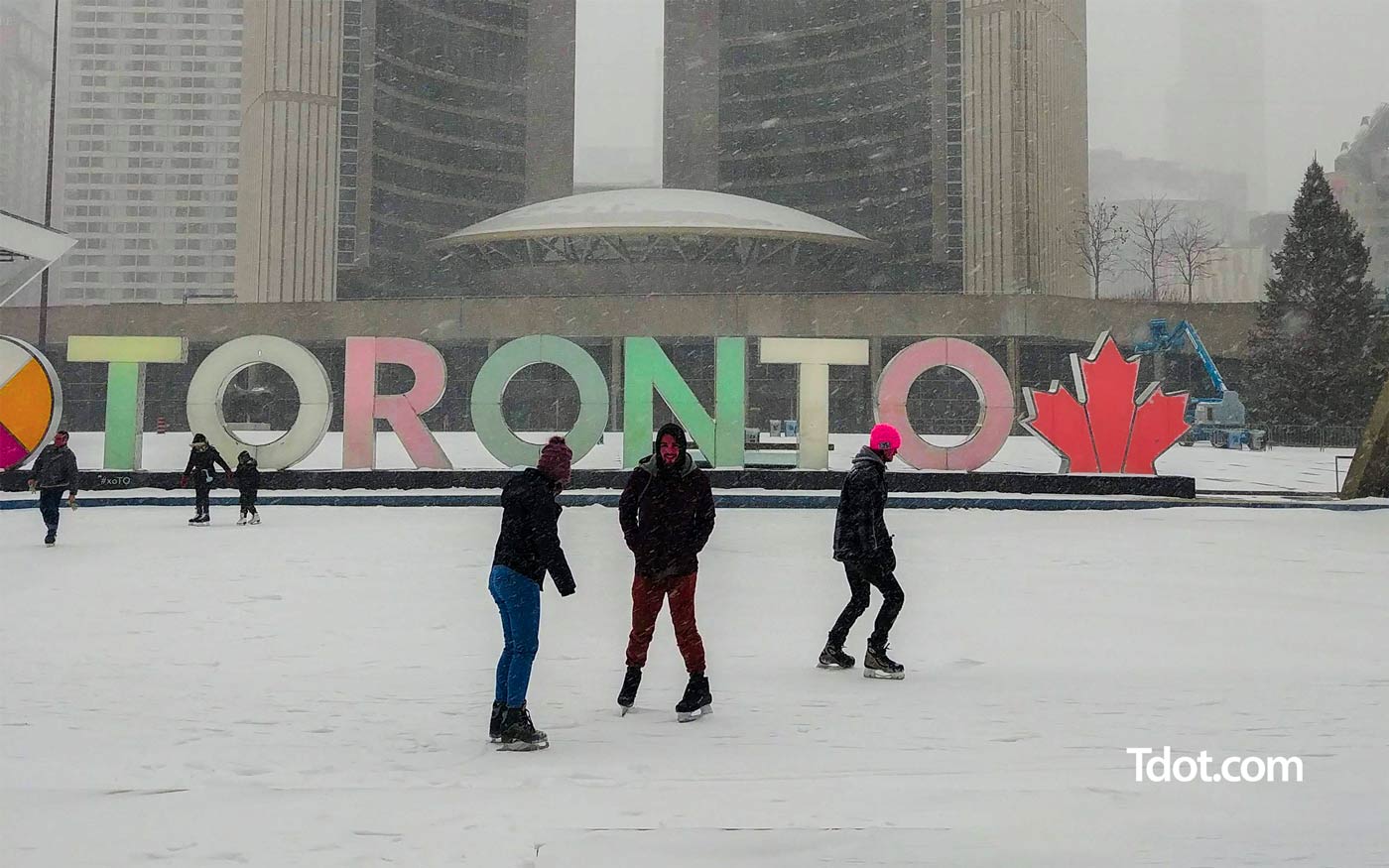 Celebrate Toronto Event and Ice Skating at City Hall and Nathan Phillips Square