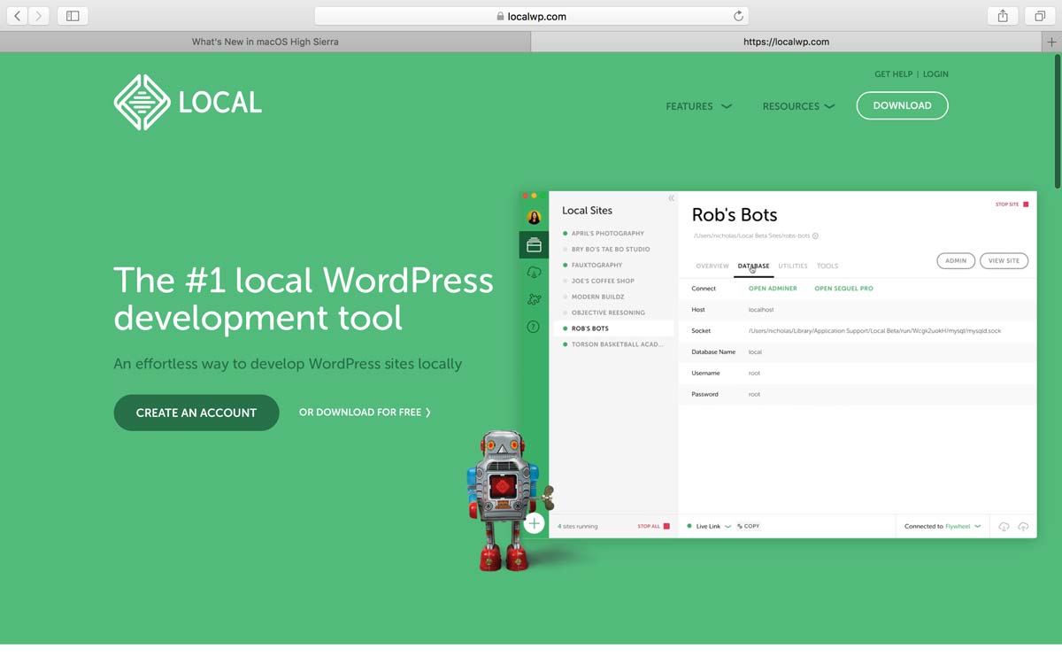 Develop a WordPress site on your computer with Local WP