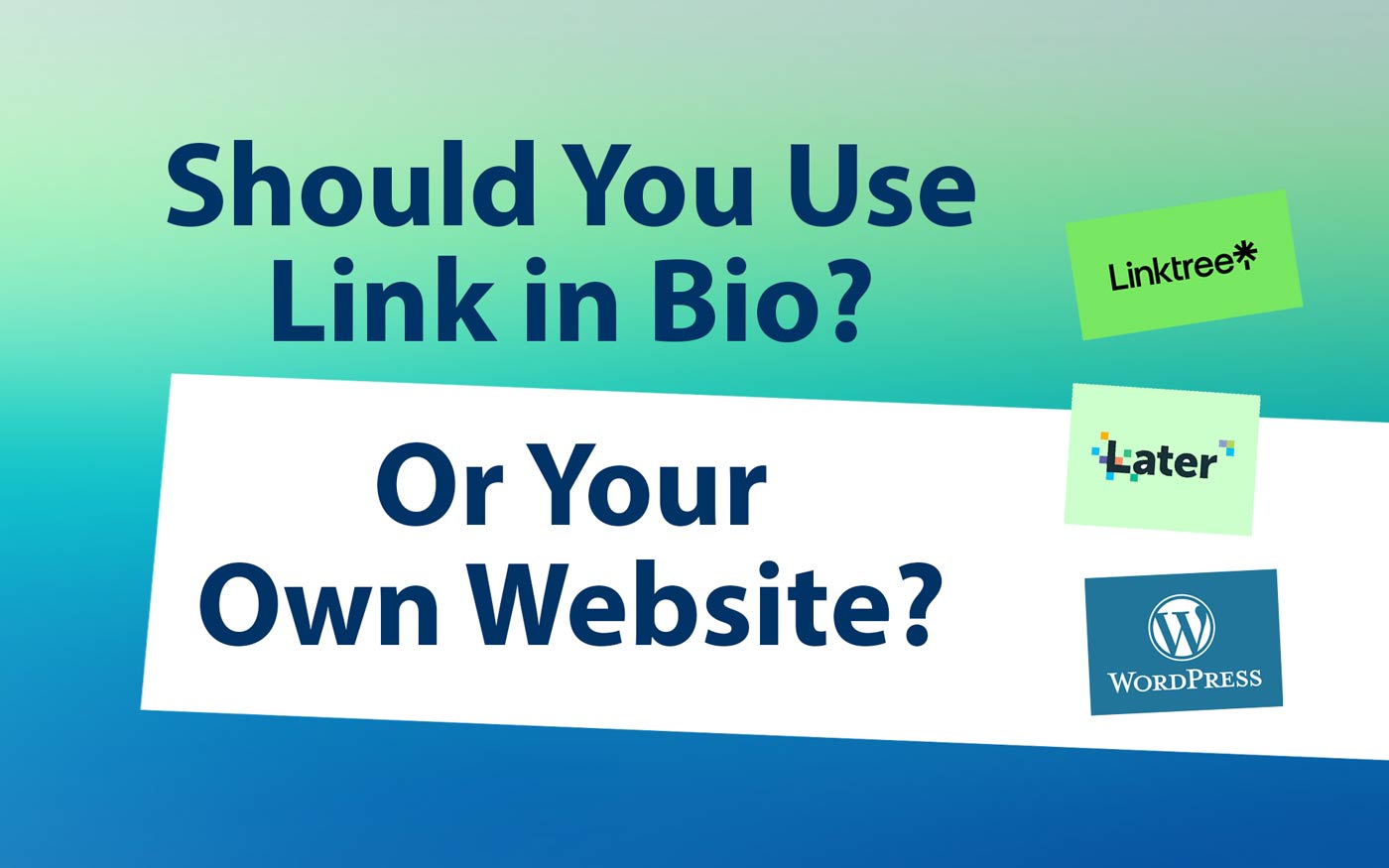 Should You Use Linkinbio or Linktree to Promote Yourself or Your Own Website?